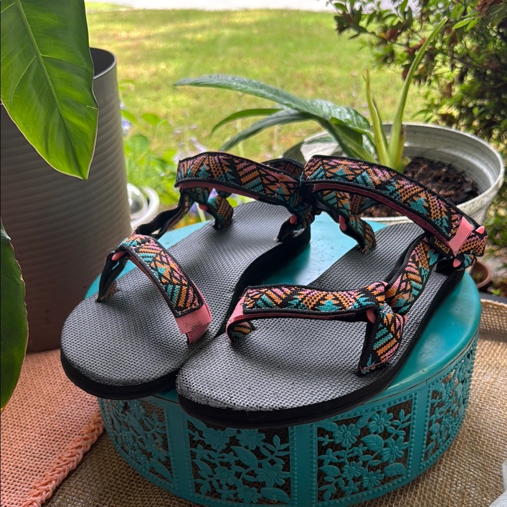 Colorful Patterned Tevas